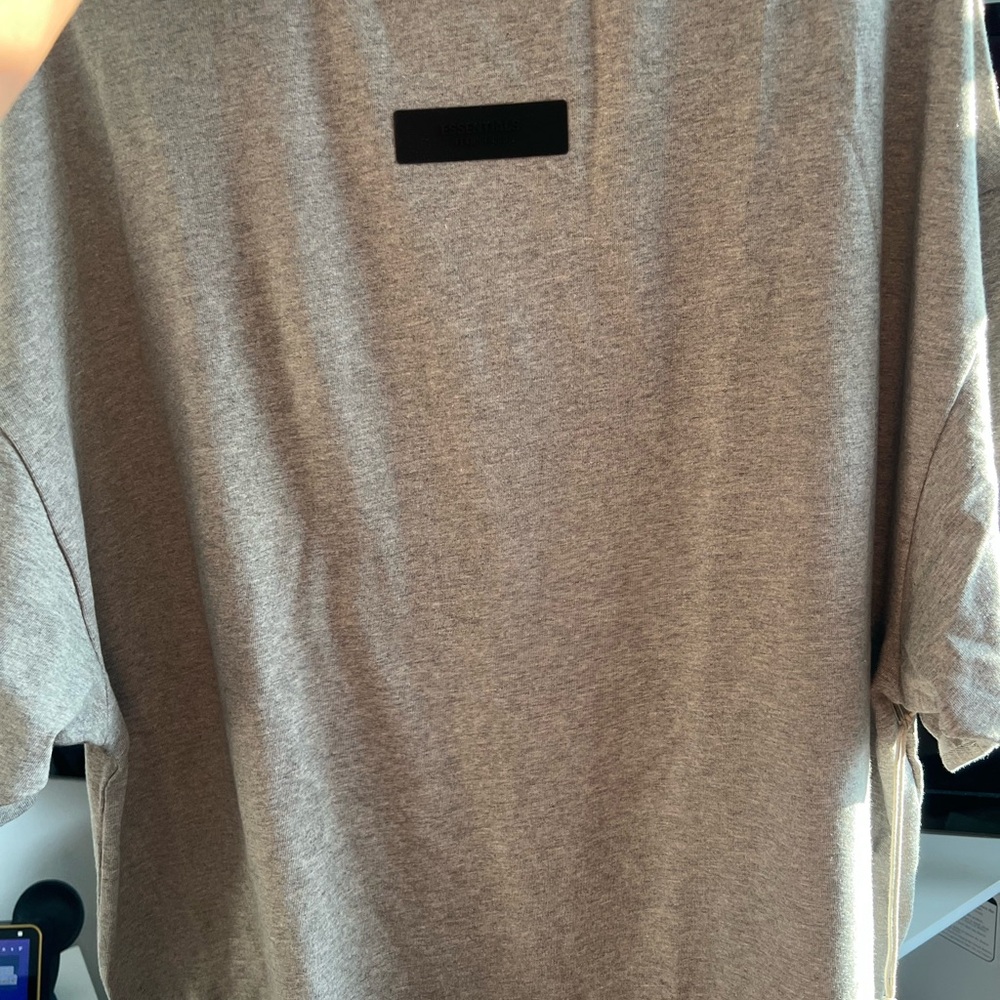 Fear of God Gray Short Sleeve Tee Essential Casual Wear
